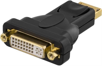 Attēls no Deltaco DP-DVI22-K cable gender changer DisplayPort DVI-I Black