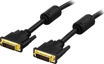 Attēls no Deltaco DVI-600D DVI cable 10 m DVI-D Black