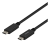 Picture of Kabelis DELTACO USB-C į USB-C, 480 Mbit/s, 3A, 2m,  juodas / USBC-2002M