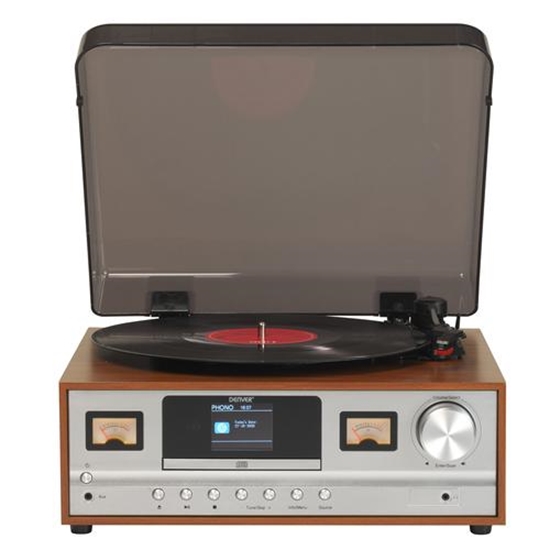 Изображение Denver MRD-52LIGHTWOOD audio turntable Silver