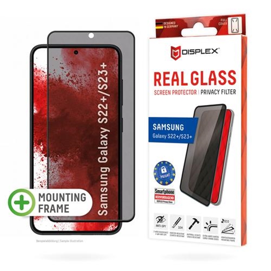 Изображение Displex Privacy Screen Protector (10H) for Samsung Galaxy S22+/S23+