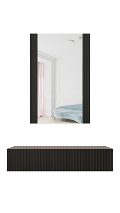 Изображение Dressing table with mirror PAFOS 80x41.6x100 mat black