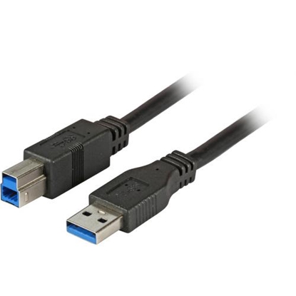 Picture of EFB Elektronik 3.0m USB 3.0 A/B USB cable 3 m USB 3.2 Gen 1 (3.1 Gen 1) USB A USB B Black