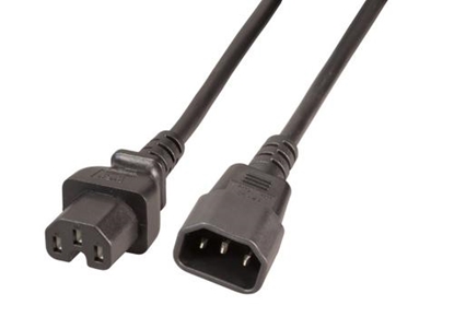 Attēls no EFB Elektronik EK585.1 power cable Black 1 m C14 coupler C15 coupler