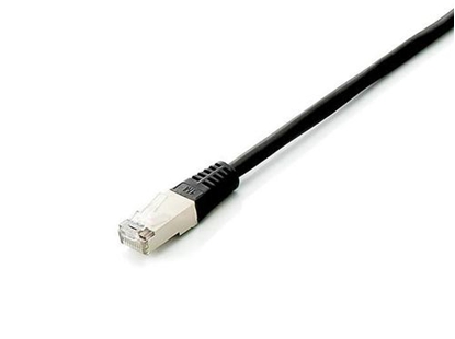 Attēls no Equip Cat.6A Platinum S/FTP Patch Cable, Black, 0.5m, 10pcs/set