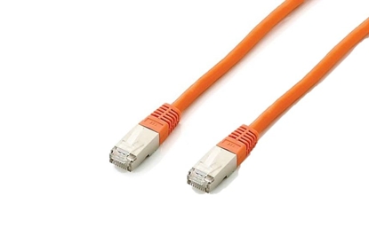 Attēls no Equip Cat.6A Platinum S/FTP Patch Cable, 0.5m, Orange