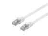 Изображение Equip Cat.6A U/FTP Flat Patch Cable, 0.5m, White