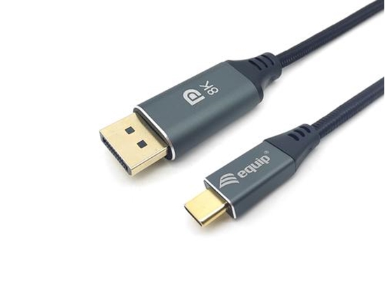 Изображение Equip USB-C to DisplayPort Premium Cable, M/M, 1.0m, 8K/60Hz