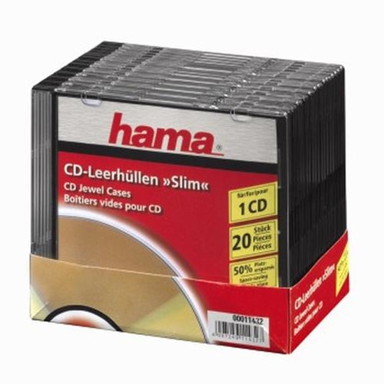 Picture of Hama Pudełka na płyty CD Slim 20 szt (114320000)