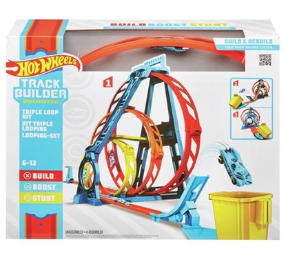 Attēls no Hot Wheels Track Builder Unlimited Triple Loop Kit