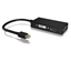 Изображение ICY BOX IB-AC1032 Mini DisplayPort DVI-D + VGA (D-Sub) + HDMI Black
