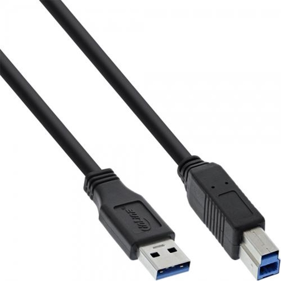 Picture of InLine 4043718129942 USB cable 2 m USB 3.2 Gen 1 (3.1 Gen 1) USB B USB A Black