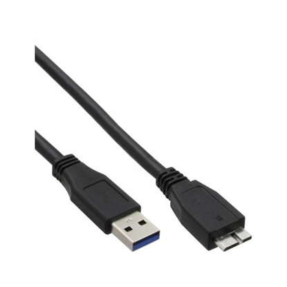 Picture of Kabel USB InLine USB-A - micro-B 3 m Czarny (35430)