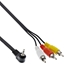 Attēls no InLine Audio/Video Cable 3.5mm 4 Pin male / 3x RCA for Digital Camcorder 1.5m