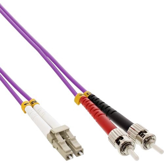 Изображение InLine Patchcord światłowodowy LC/ST 50/125µm OM4 2m (88502P)