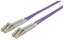 Picture of Intellinet Fiber Optic Patch Cable, OM4, LC/LC, 1m, Violet, Duplex, Multimode, 50/125 µm, LSZH, Fibre, Lifetime Warranty, Polybag