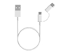 Picture of Kabel USB Xiaomi USB-A - microUSB + USB-C 0.3 m Biały (15304)