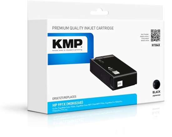 Picture of KMP H184X ink cartridge 1 pc(s) Compatible Black