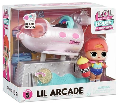 Изображение L.O.L. Surprise! Furniture Playset with Doll - Ride-On Plane & Sk8er Grrrl