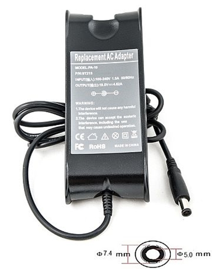 Изображение Laptop Power Adapter DELL 220V, 90W: 19.5V,4.62A