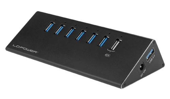 Picture of LC-Power USB Hub USB 3.2 Gen 1 (3.1 Gen 1) Type-A 5000 Mbit/s Black