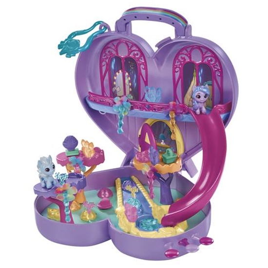 Изображение My Little Pony Mini World Magic Compact Creation Bridlewood Forest Toy - Portable Playset and Izzy 