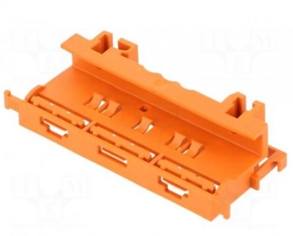 Picture of Montāžas stiprinājums WAGO 221 Series - 4 mm² konektoriem uz DIN-35 rail Oranžs 221-500