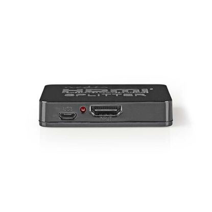 Изображение Nedis VSPL34002BK video splitter HDMI 2x HDMI