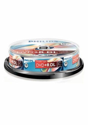 Attēls no Philips DVD+R DL 8.5 GB 8x 10 sztuk (DR8S8B10F)