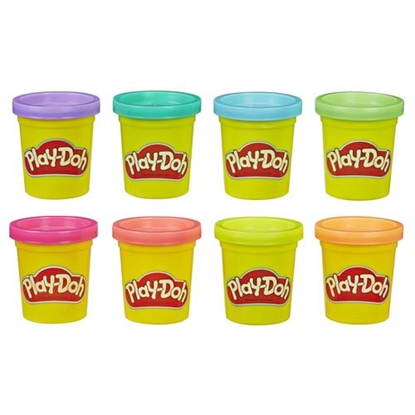 Attēls no Play-Doh 8-Pack Neon Non-Toxic Modeling Compound with 8 Colors