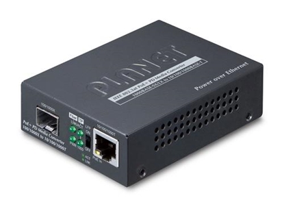 Picture of PLANET 802.3at PoE+ PD network media converter 2000 Mbit/s Black