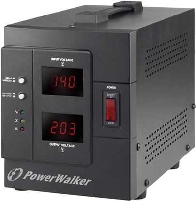 Attēls no PowerWalker AVR 1500 SIV FR voltage regulator 2 AC outlet(s) 110-280 V Black