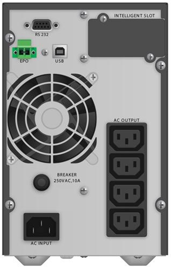 Picture of PowerWalker VFI 1000 TG Double-conversion (Online) 1 kVA 900 W 4 AC outlet(s)