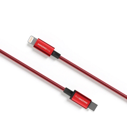 Изображение Premium MFI certifield Cable Type C - Lightning (red, 1m)