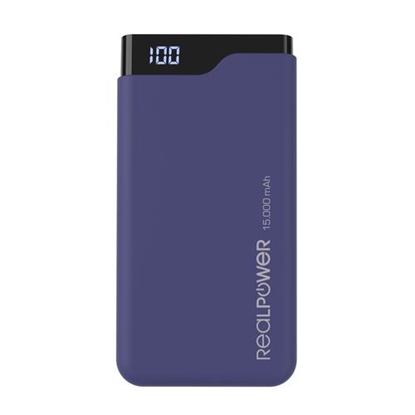 Picture of RealPower Powerbank PB-15000C       Navy Blue      15.000mAh