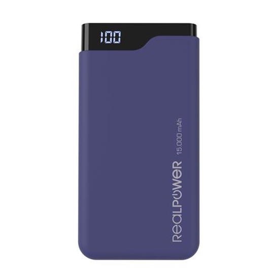 Изображение RealPower Powerbank PB-15000C       Navy Blue      15.000mAh