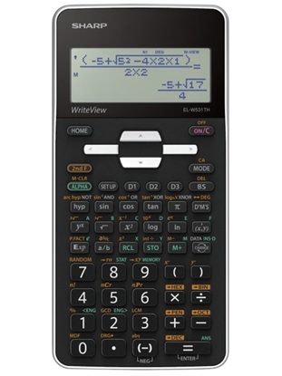 Attēls no Sharp EL-W531TH calculator Pocket Display Black, Grey