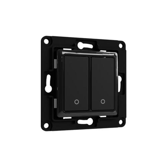 Picture of Shelly Home Shelly Accessories "Wall Switch 2" Wandtaster 2-fach Schwarz