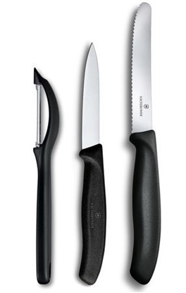 Изображение VICTORINOX SWISS CLASSIC PARING KNIFE SET WITH PEELER, 3 PIECES