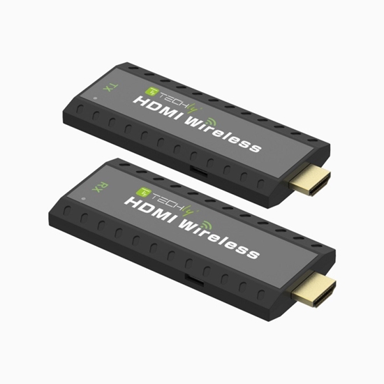 Изображение Techly IDATA HDMI-WL53 AV extender AV transmitter & receiver Black