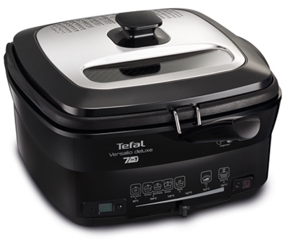 Изображение Tefal Versalio Deluxe FR4918 fryer Single Deep fryer Black, Satin steel