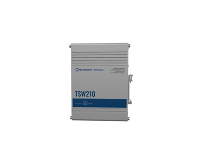 Attēls no System przekazu sygnału AV Teltonika Switch niezarządzalny Teltonika TSW210, 8x Gigabit Ethernet, 2x SFP, aluminiowa obudowa