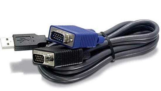 Picture of Trendnet 2.8m USB/VGA KVM KVM cable Black