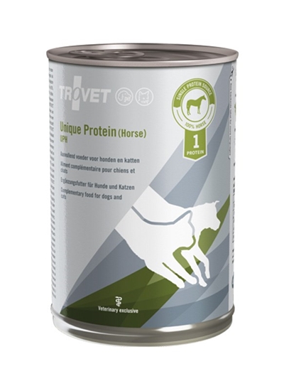 Picture of TROVET Unique Protein UPH with horse - Wet dog and cat food - 400 g