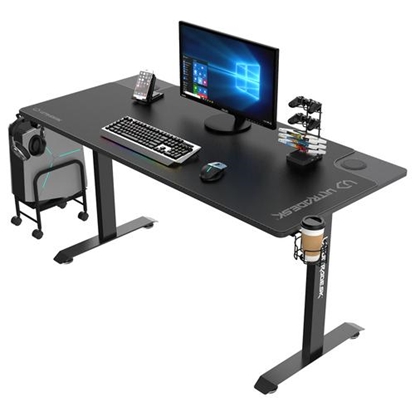 Attēls no Biurko Ultradesk Momentum Czarne 152 cmx70 cm