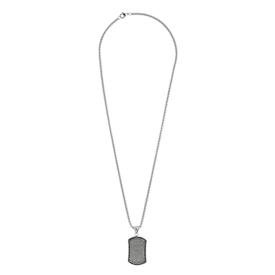 Picture of ZIPPO BLACK CRYSTAL PENDANT NECKLACE