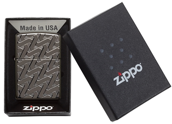 Picture of Zippo Lighter 49173 Armor® Geometric Weave Design 