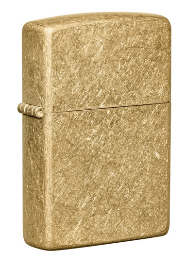 Picture of Zippo Lighter 49477 Classic Tumbled Brass