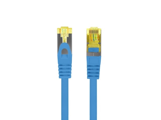 Изображение Patchcord kat.6a S/FTP  LSZH CU 0.5m niebieski fluke 