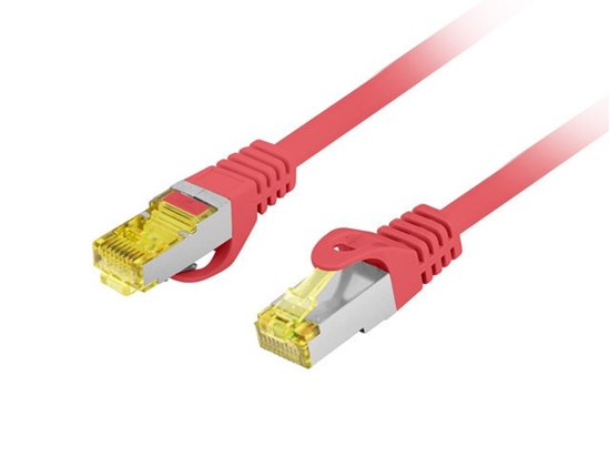 Изображение Patchcord kat.6a S/FTP CU 1.5m czerwony fluke 